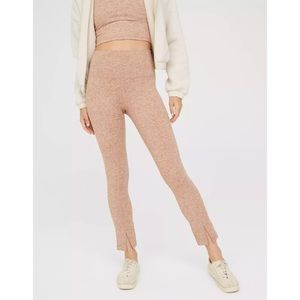 Offline by Aerie • The Hugger High Waisted Cropped Flare Legging orange spacedye